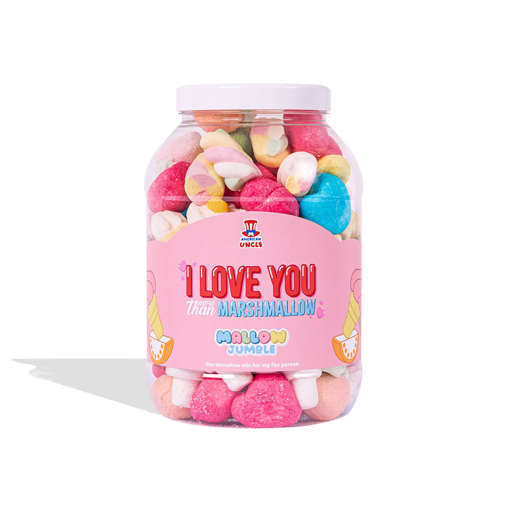 Mallow Jumble, pot met marshmallows om samen te stellen met je favoriete smaken 