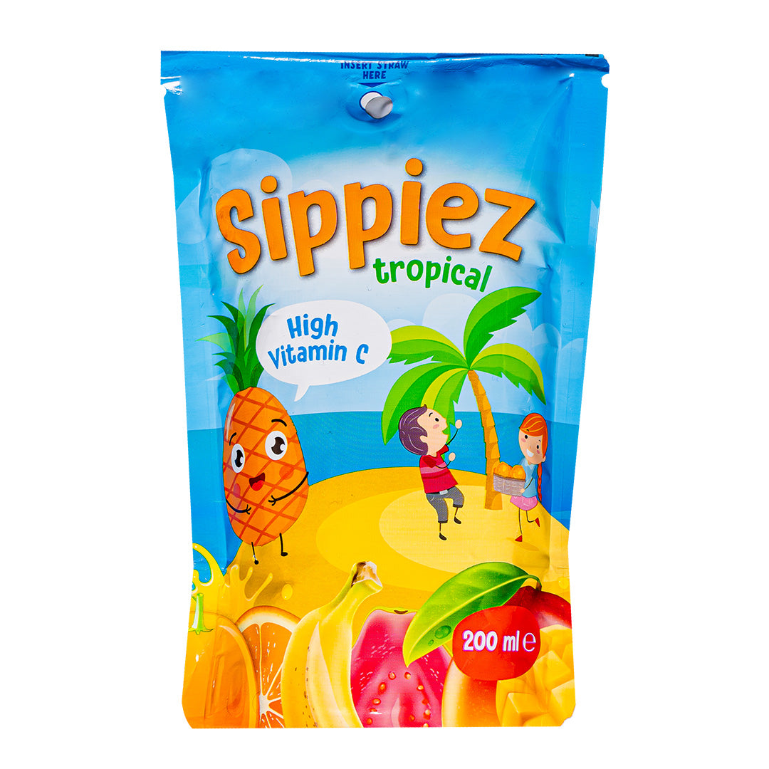 Sippiez Tropical Juice, tropisch vruchtensap met een smaak van 200ml 