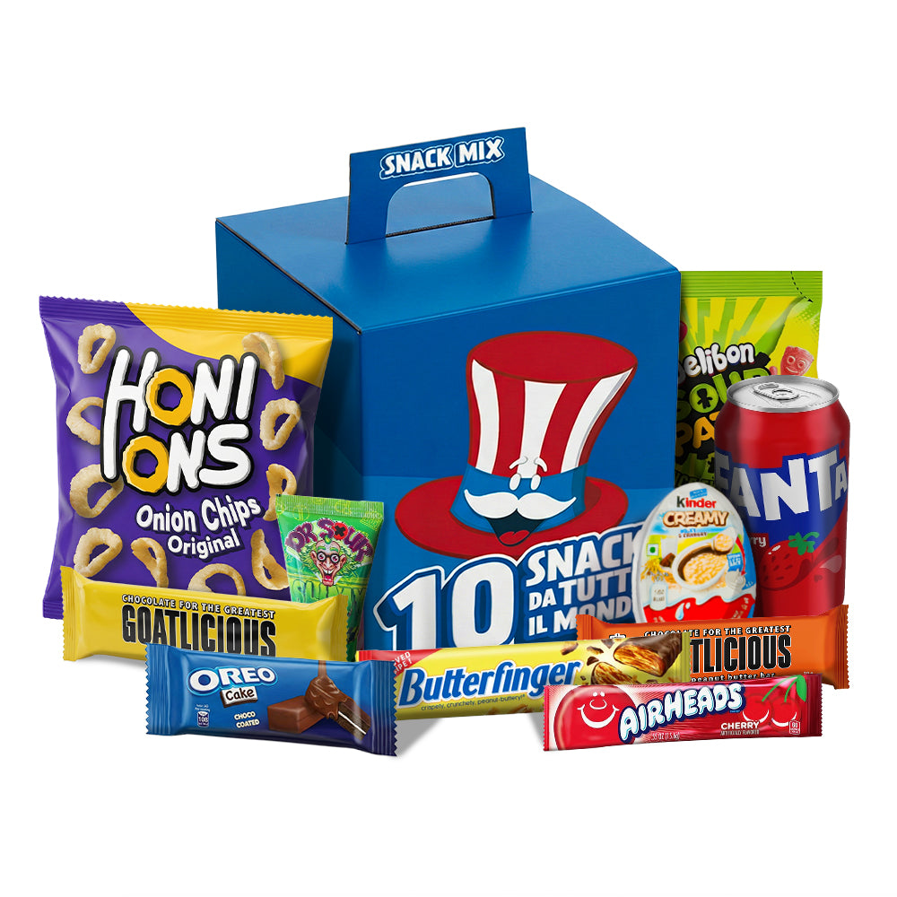 Snack Mix, assortiment van 10 snack internationale zoete en hartige verrassingen 