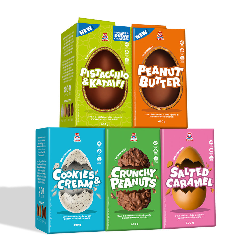 5x American Uncle Easter Egg, alle smaken van de paaseieren 