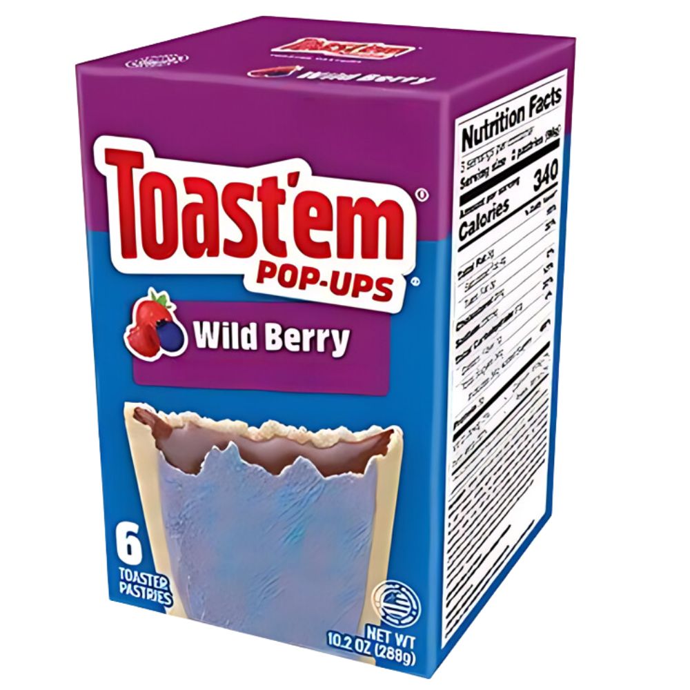 Toast'em Pop-Ups Wild Berry, koekjes met room met bosvruchten smaak van 288g 