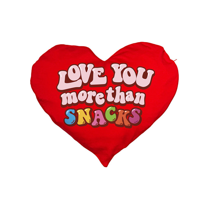 Valentine's Heart L, hartvormig kussen met 40 snack zoete en zoute verrassingen 