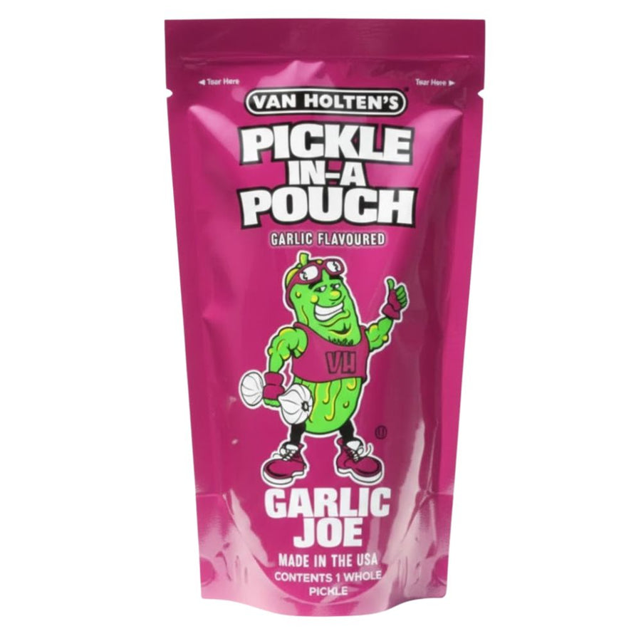 Van Holtens King Size Pickle - Garlic Joe, cetriolo monoporzione all'aglio in sottaceto