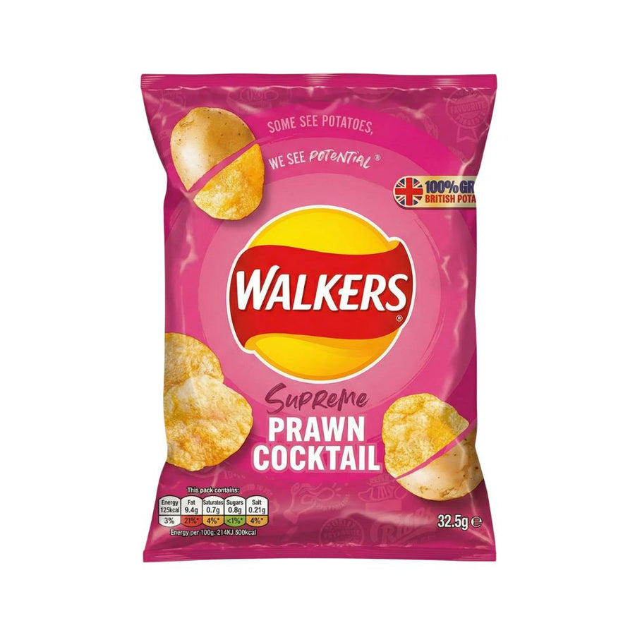 Walkers Crisps Prawn Cocktail - patatine gusto gamberi 32g