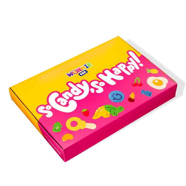 Wunnie box "So Candy, So Happy", doos met gummies om samen te stellen met je favoriete smaken - 1 kg 