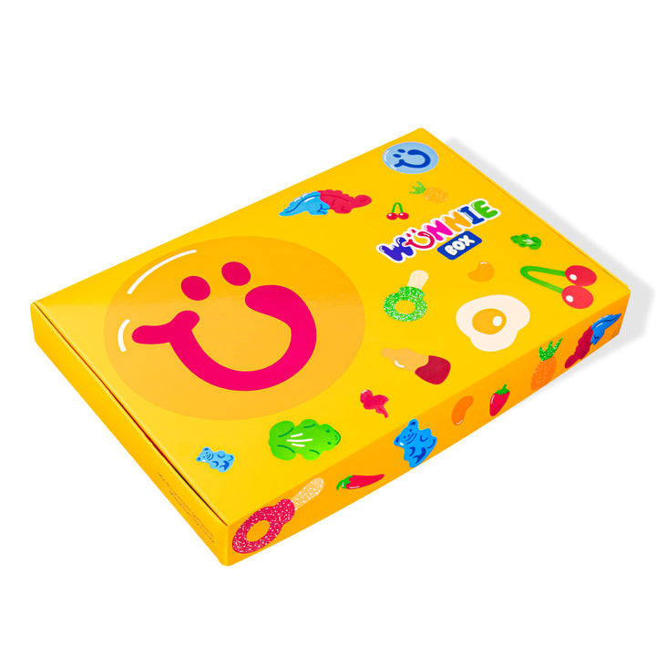 Wunnie box "So Candy, So Happy", doos met gummies om samen te stellen met je favoriete smaken - 1 kg 