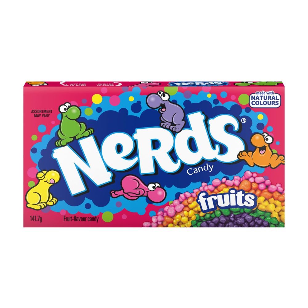 Wonka Nerds Rainbow, fruitige snoepjes van 141g 