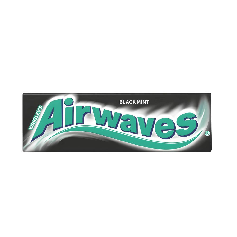 Wrigley's Airwave Gum Black Mint, kauwgom met muntsmaak van 14 g 