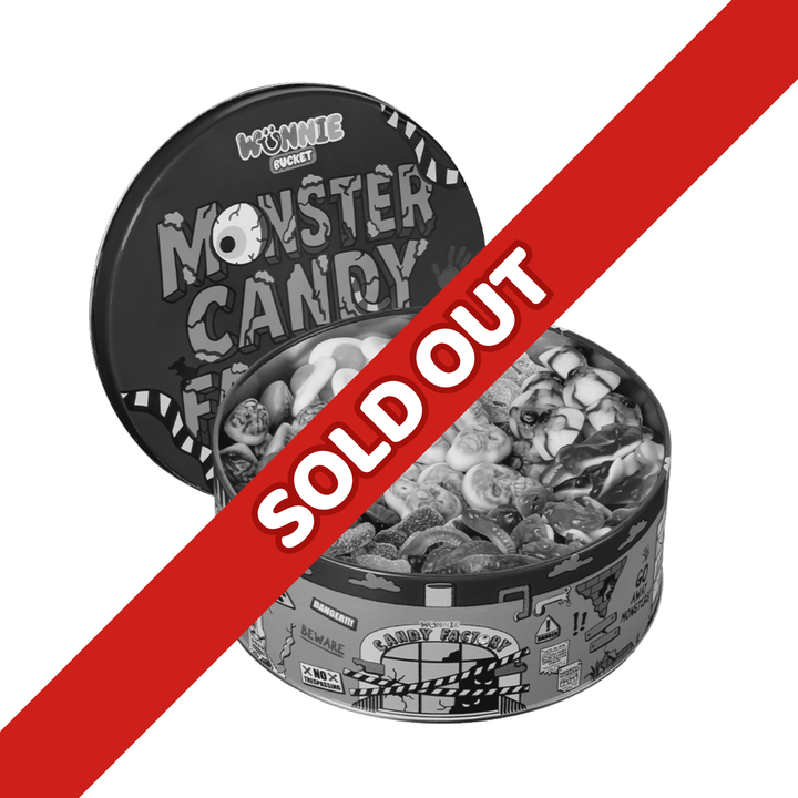 Wunnie Bucket "Gelukkige Halloween", snoepblik met gummies om samen te stellen met je favoriete smaken 