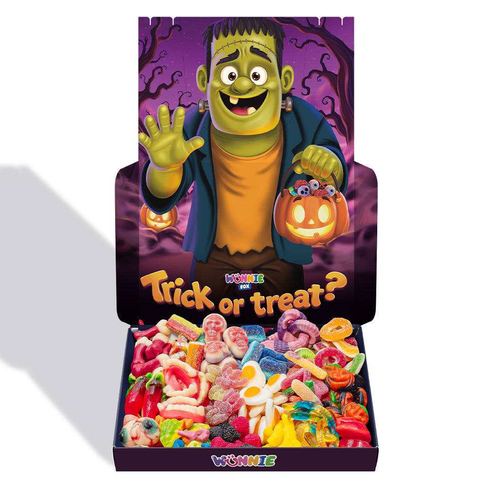 Wunnie box Speciale "Happy Halloween" Morgana, doos met gummisnoepjes om samen te stellen met je favoriete smaken 