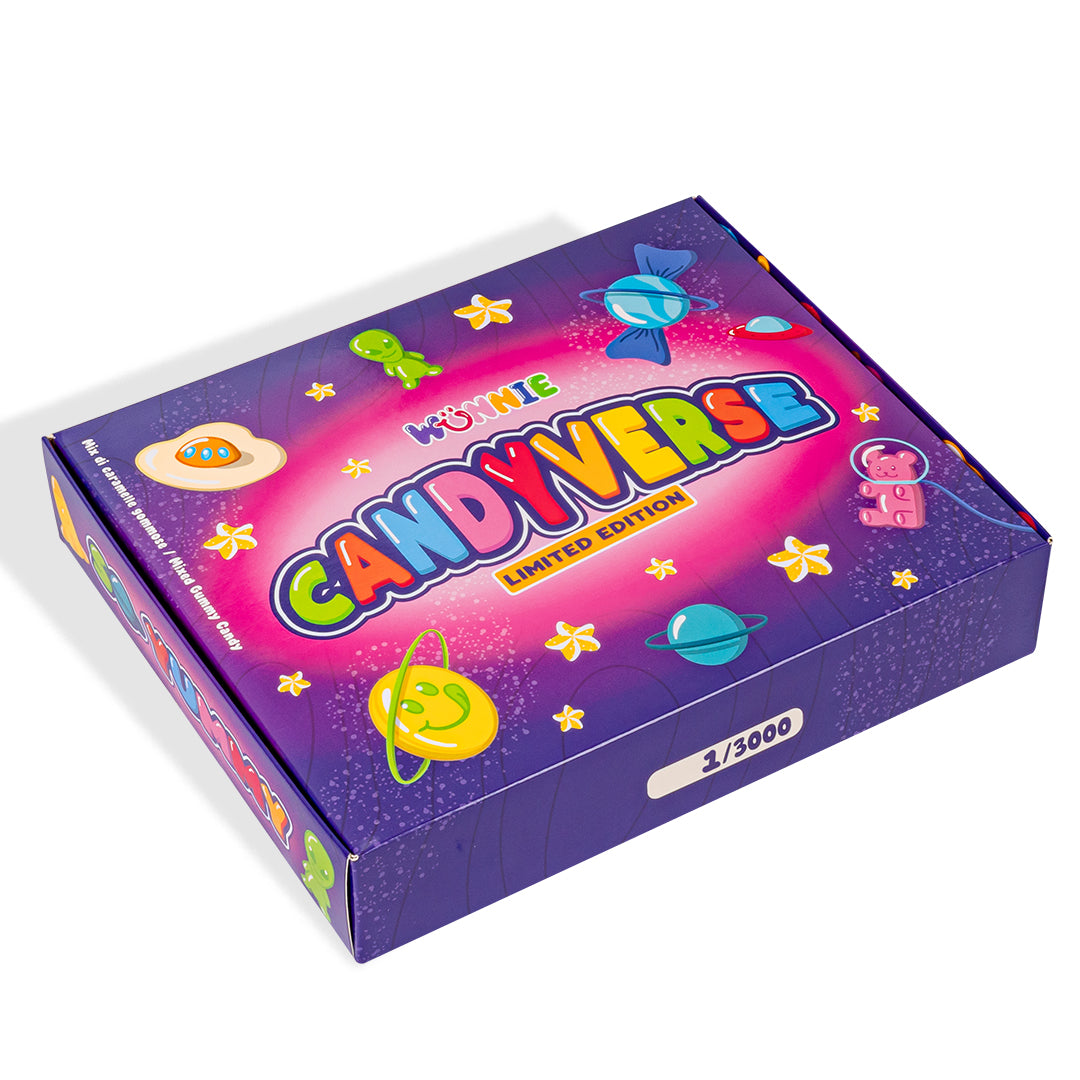 CandyVerse Limited Edition door Wunnie, doos met gomballen om samen te stellen met je favorieten 