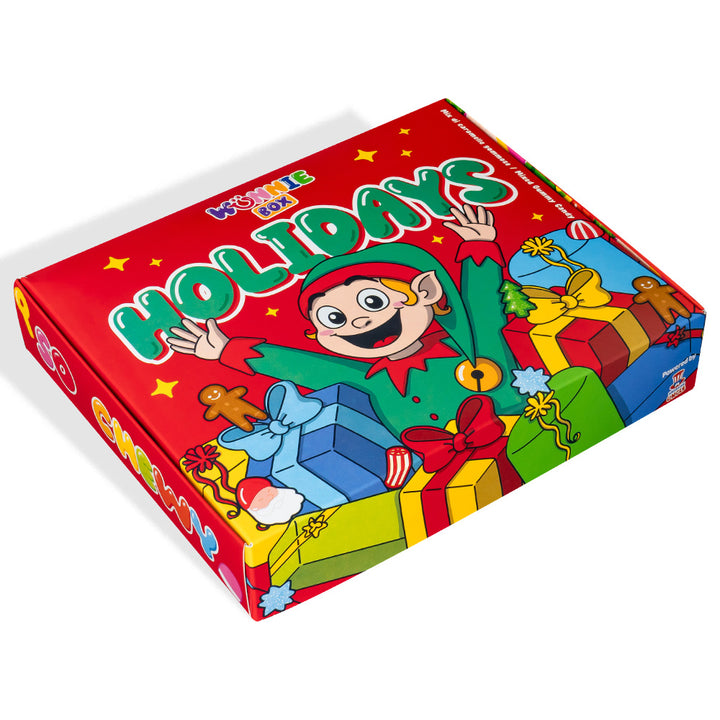 Wunnie box “Fijne Feestdagen”, doos met gomballen die je kunt samenstellen met je favoriete smaken 