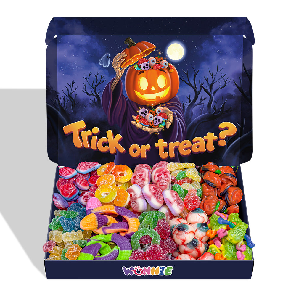 Wunnie Box "Fijne Halloween", doosje met gummies die je kunt samenstellen met je favoriete smaken 