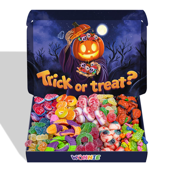 Wunnie Box "Fijne Halloween", doosje met gummies die je kunt samenstellen met je favoriete smaken 