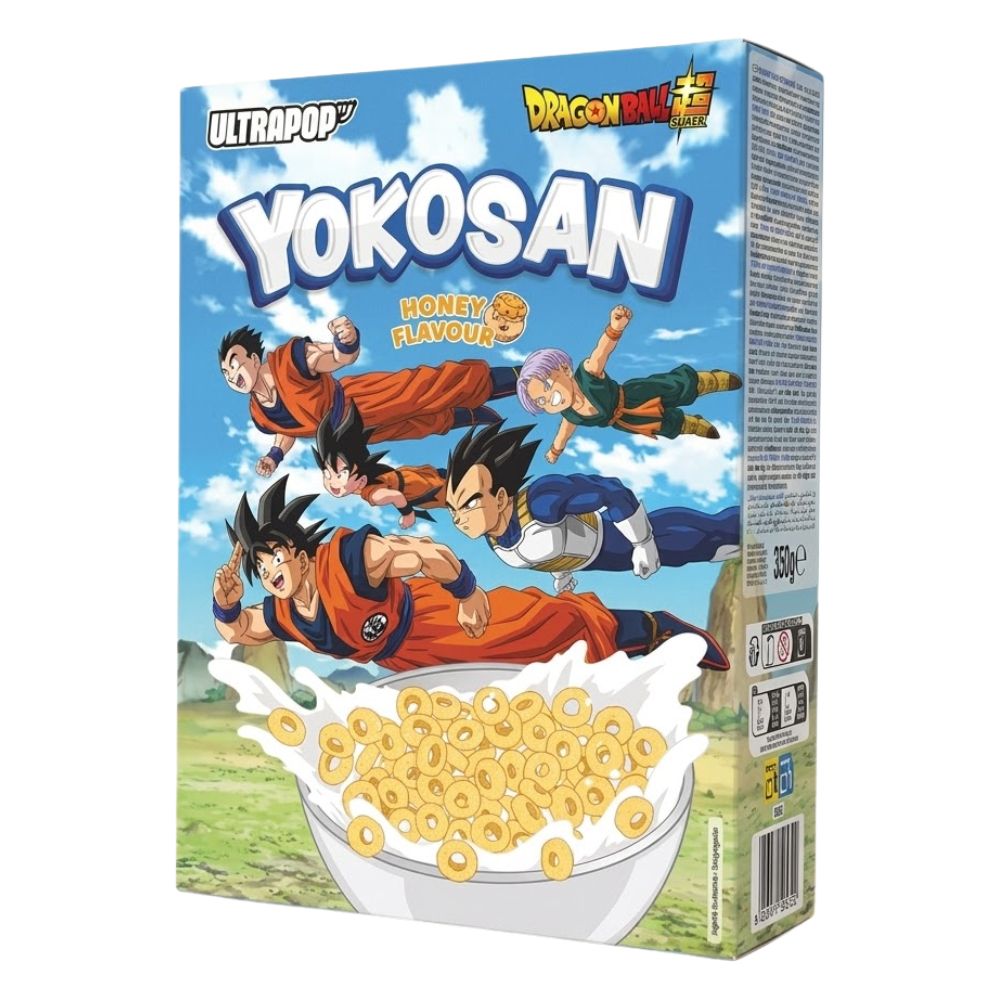 Yokosan Dragon Ball Super Honingsmaak, ontbijtgranen met honingsmaak van 350g 