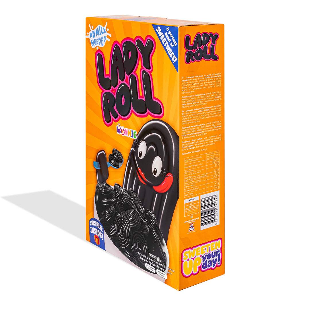 Wunnie Lady Roll, doos met drop van 1kg 