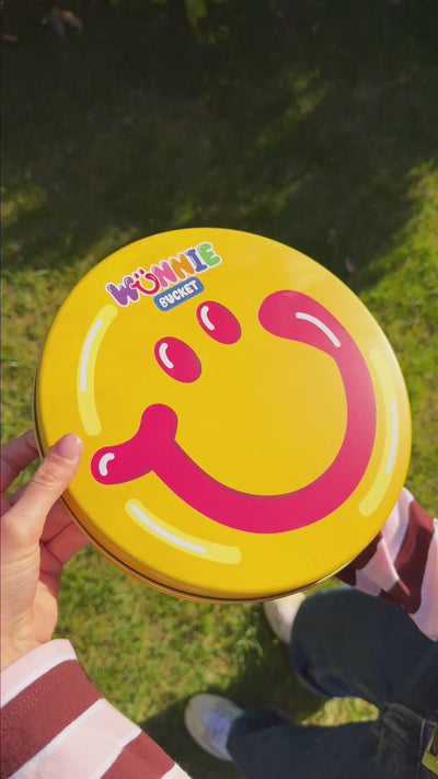 Wunnie bucket con caramelle frizzanti blu