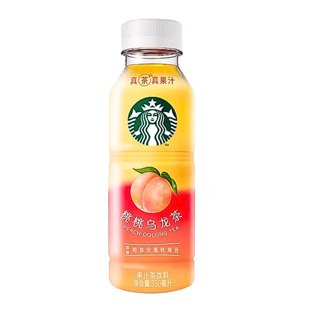 Starbucks Oolong Peach, oolong thee met perziksmaak van 330ml 