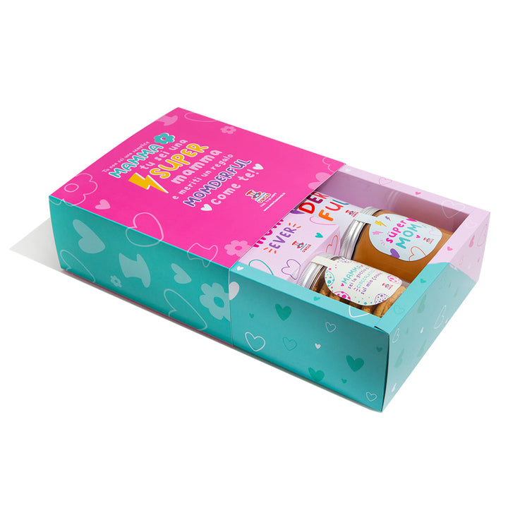Candy Box - Super Mom Edition van 1kg als verrassing + Mom Gift Box 