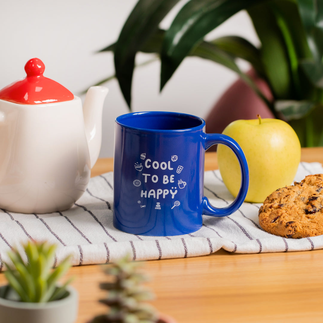Mok Cool to be Happy, originele keramische beker, cadeau-idee 