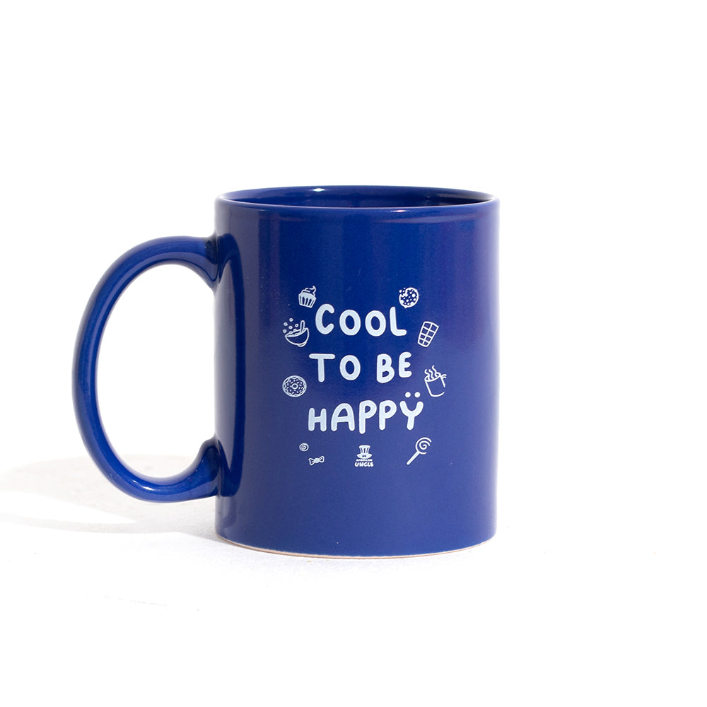 Mok Cool to be Happy, originele keramische beker, cadeau-idee 