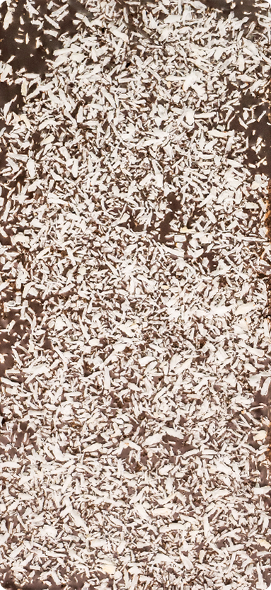 ChocoLetter Dark Choco & Coconut, ambachtelijke pure chocoladereep met kokosvlokken van 100g 