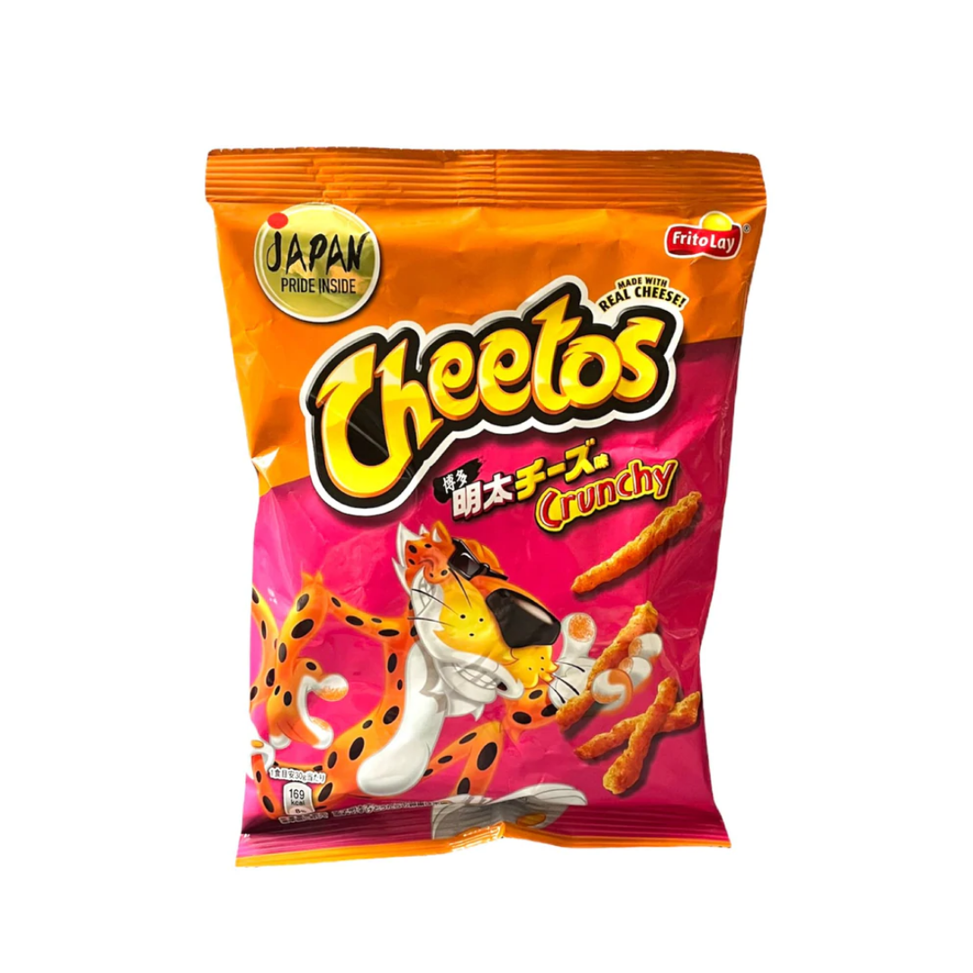 Cheetos Crunchy Japan Hakata Mentaiko Cheese, pittige kaas en hakata mentaiko chips van 65g 
