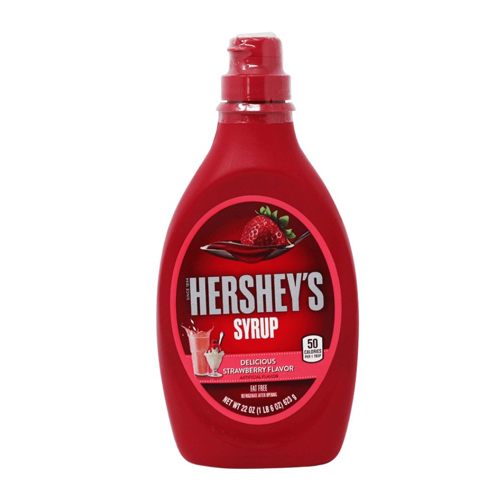 Hershey's Syrup Delicious Strawberry Flavor, aardbeiensaus van 623g 