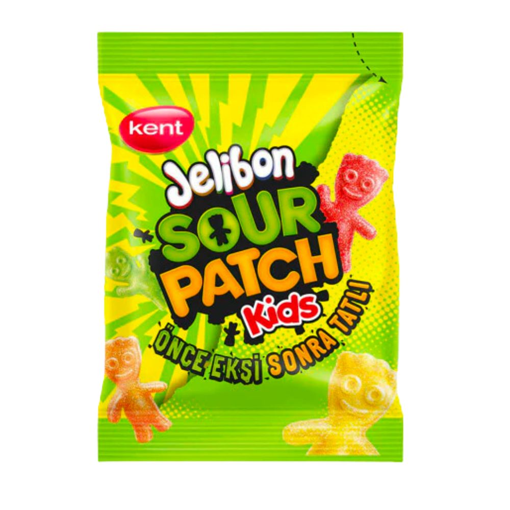 Jelibon Sour Patch Kids, zure fruitige snoepjes van 160g 
