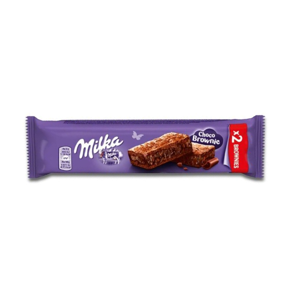 Milka Choco Brownie, 2 melkchocolade brownies van 25g 