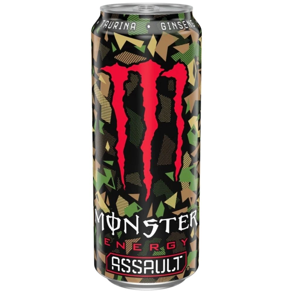 Monster Assault, ginsengdrank van 500ml | BESCHADIGD 