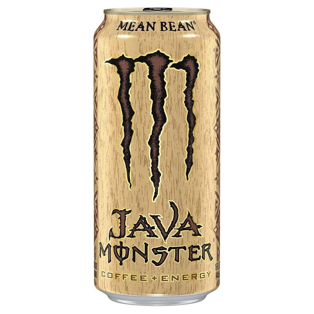 (Monster niet voor verzameling, beschadigd) Monster Java Mean Bean, energy drink met koffie en room van 443ml 