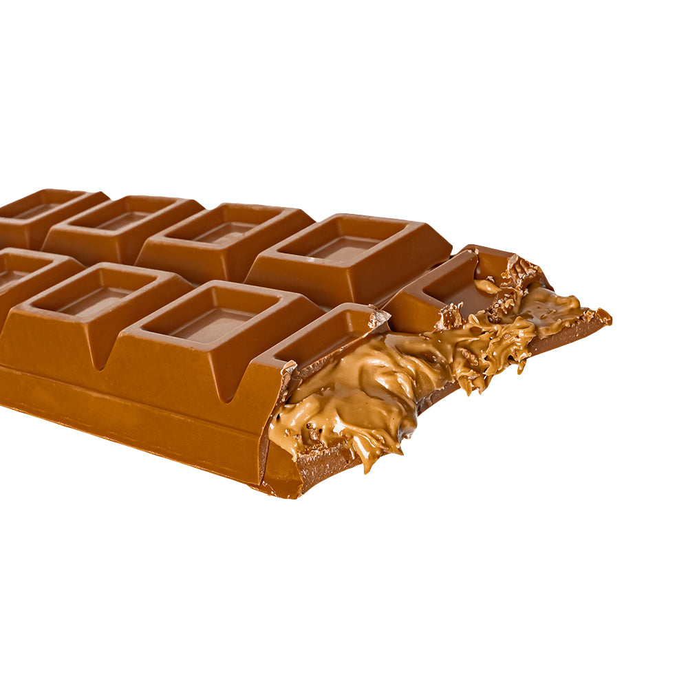 XL Peanut Butter filled Choco Love Bar, melkchocolade gevuld met pindakaascrème van 500g 