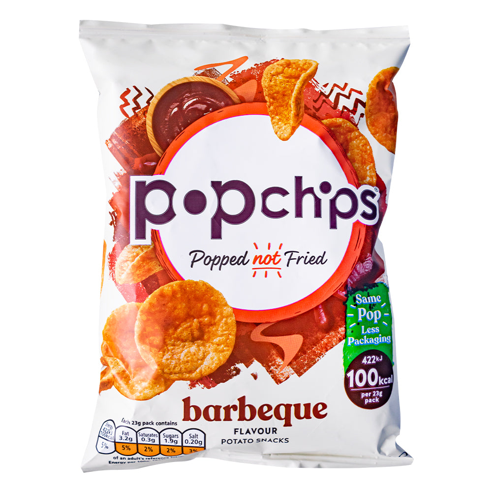 Pop Chips Barbecue, barbecue chips van 23g 