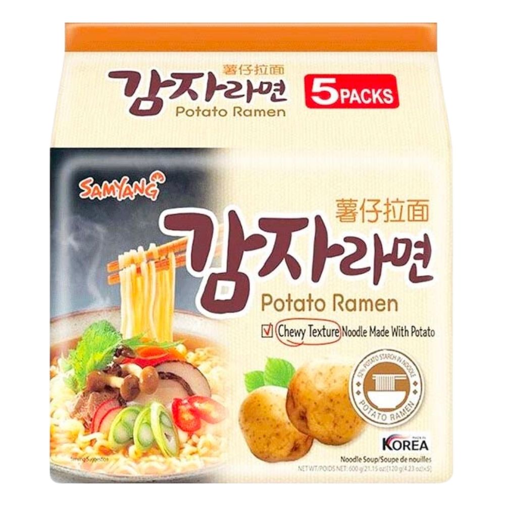 Samyang Aardappel Ramen, 5 porties aardappelnoedels van 120g 