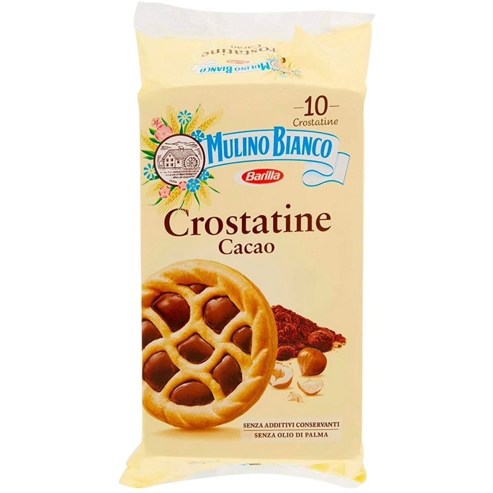 Cacaotaartjes Mulino Bianco, zandkoekjes van 400g 