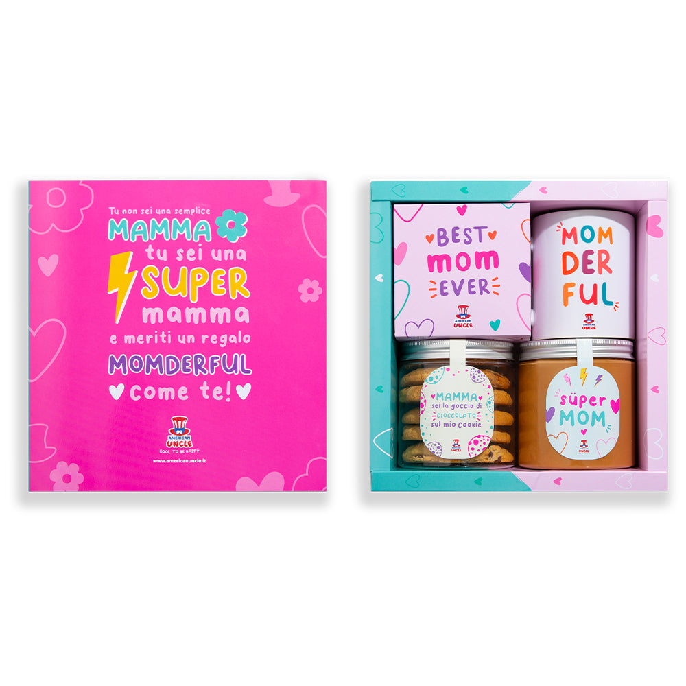 Candy Box - Super Mom Edition van 1kg als verrassing + Mom Gift Box 