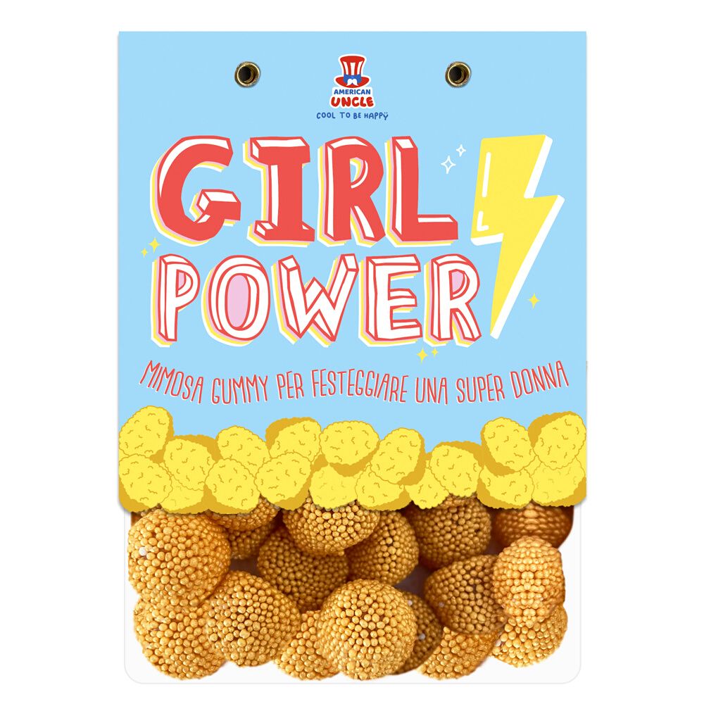 Mimosa Gummy, zakje gomballen voor een supervrouw van 80 g 