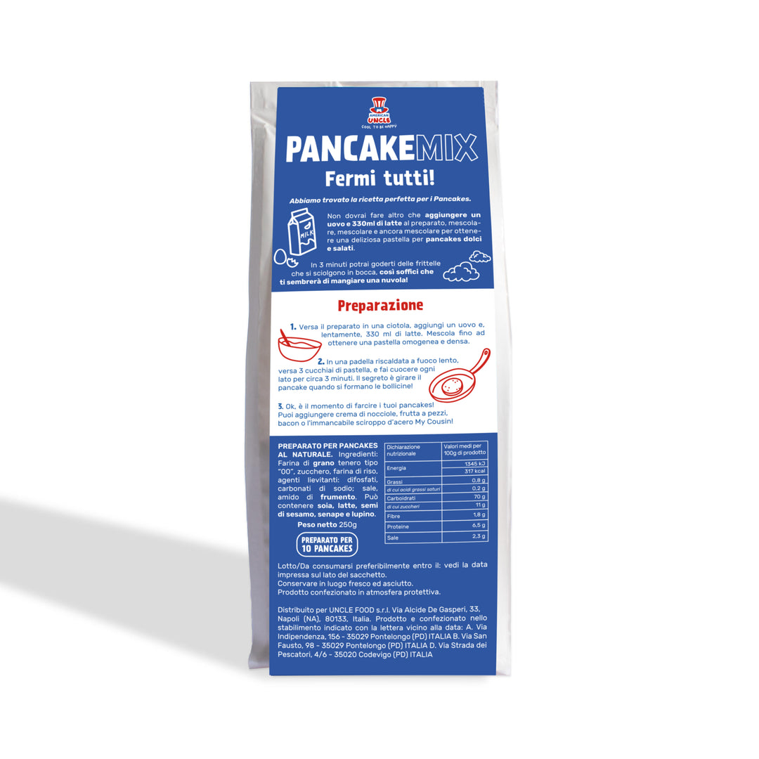 American Uncle Pannenkoekenmix, bereid voor 10 pannenkoeken van 250g 
