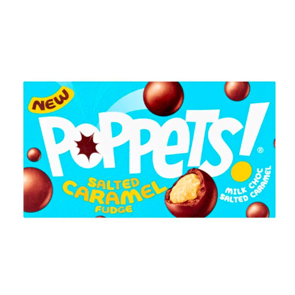 Poppets! Salted Caramel Fudge, chocolaatjes gevuld met gezouten karamel van 40g 