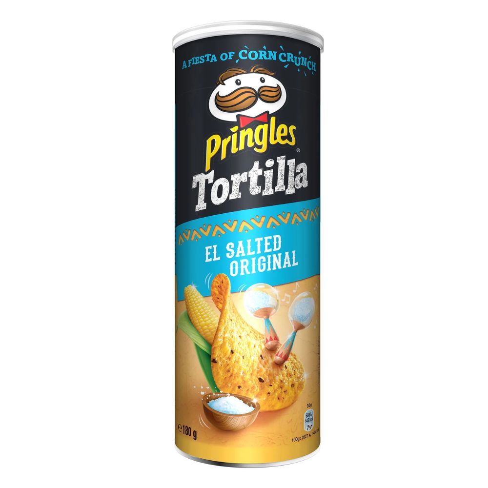 Pringles Tortilla, chips met tortillasmaak van 180g 