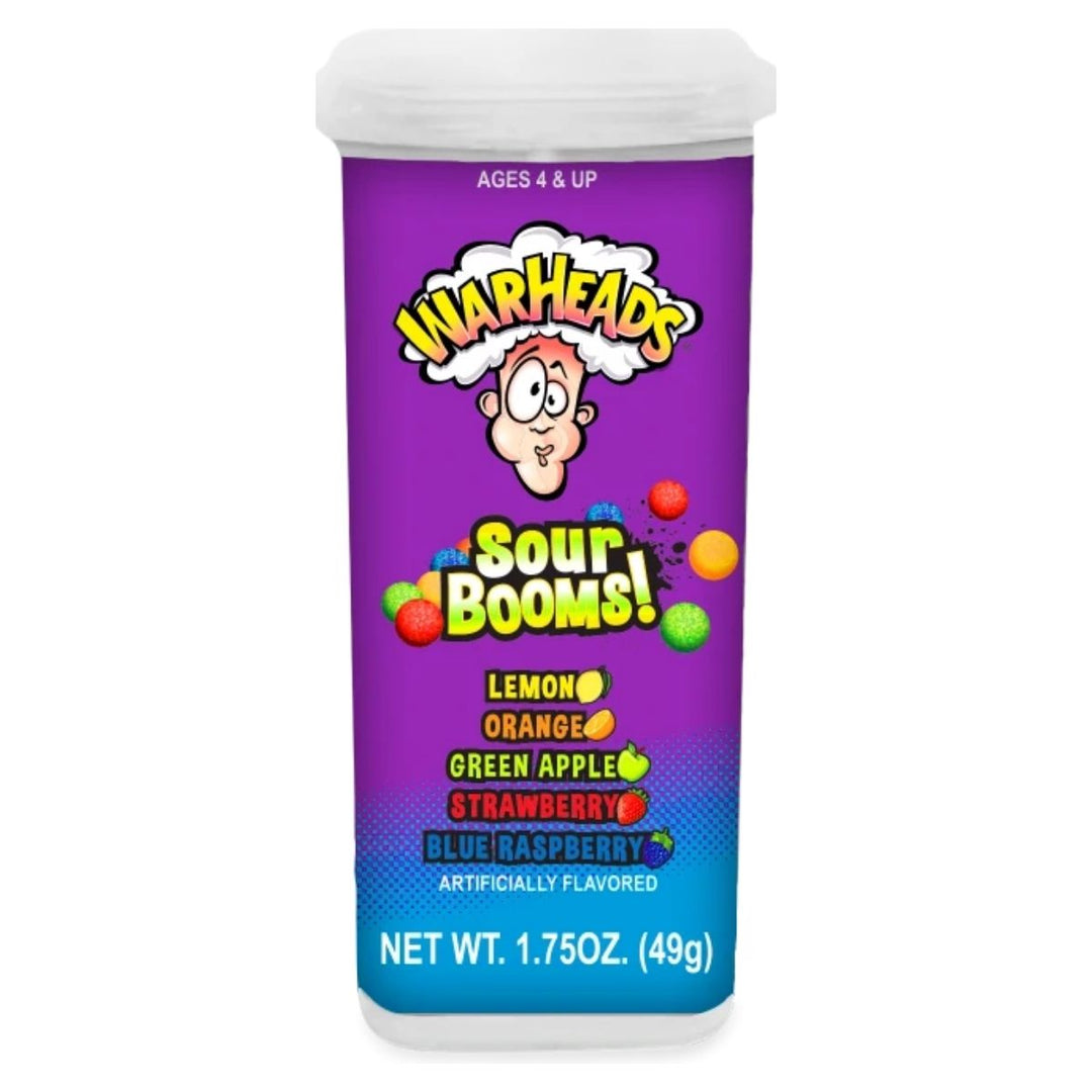 Warheads Sour Booms!, zure fruitsnoepjes van 49g 
